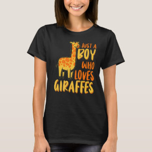 Kinder Niedlich Giraffe nur ein Junge, der Giraffe T-Shirt