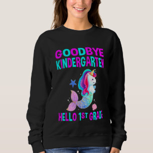 Kinder Niedlich Goodbye Kindergarten Abschluss Hal Sweatshirt