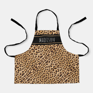 Kinder Niedlich Leopard Print Personalisiert Girls Schürze