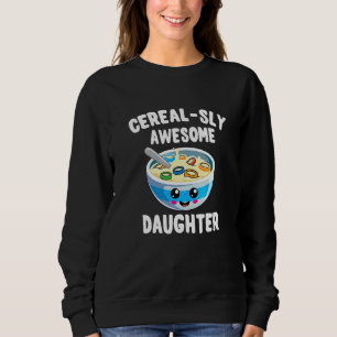 Kinder Niedlich Matching Tochter Family Cereal Foo Sweatshirt
