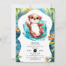 Kinder Niedlich Otter Geburtstag