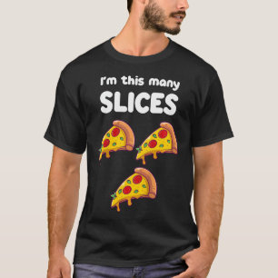 Kinder Niedlich Pizza 3. Geburtstag Ich bin so vie T-Shirt
