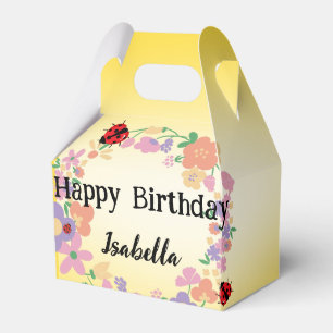 Kinder Niedlich Polka dot Ladybug Frühjahrswoche B Geschenkschachtel