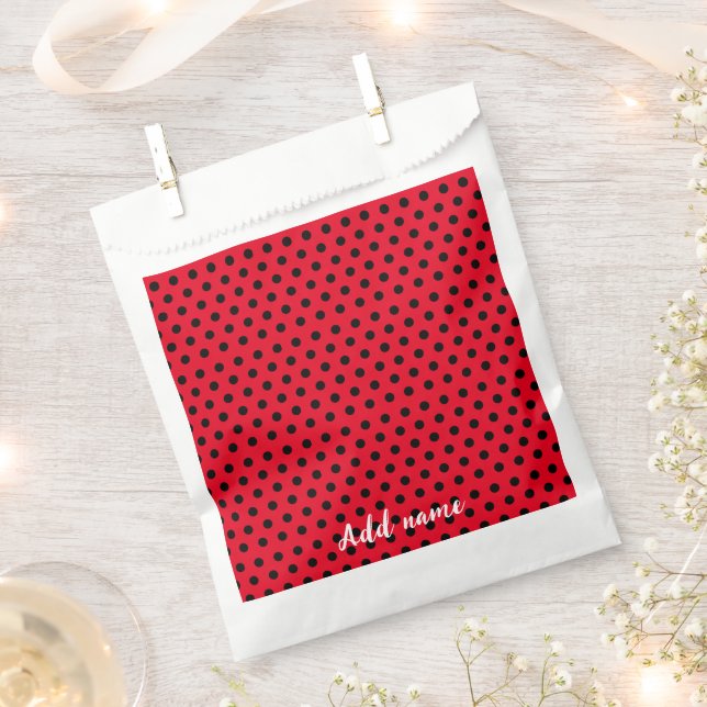 Kinder Niedlich Red Ladybug Polka dot Party Patter Geschenktütchen (Ausgeschnitten)