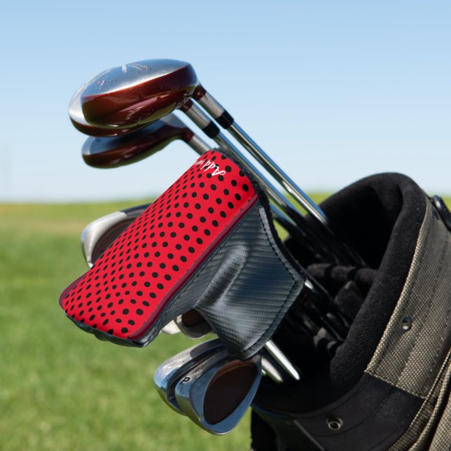 Kinder Niedlich Red Ladybug Polka dot Party Patter Golf Headcover (In Situ)