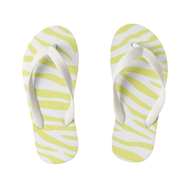 Kinder Niedlich Stilvolle Zebra Stripe Flip Flops (Fußbett)