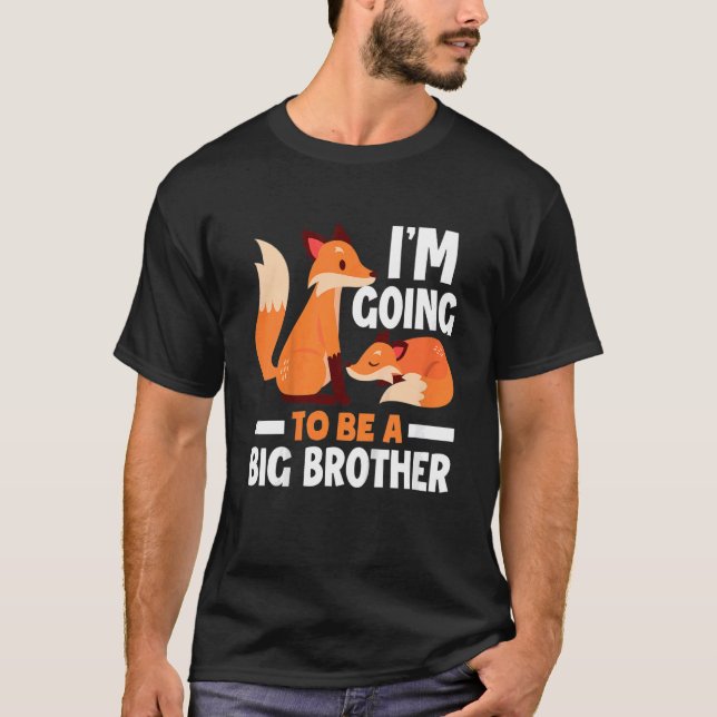 Kinder Niedlich werde ich ein großer Bruder werden T-Shirt (Vorderseite)