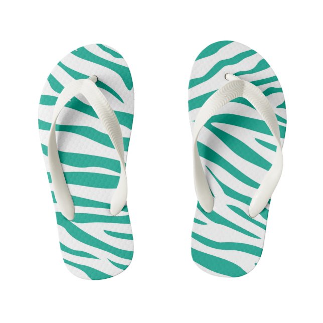 Kinder Niedlich Zebra Stripe Flip Flops (Fußbett)