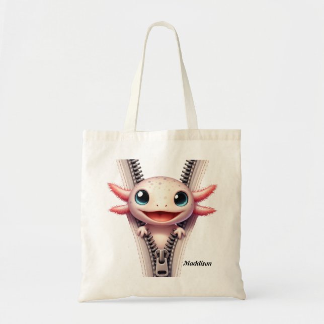 Kinder Niedliche Axolotl-Tasche Tragetasche (Vorne)