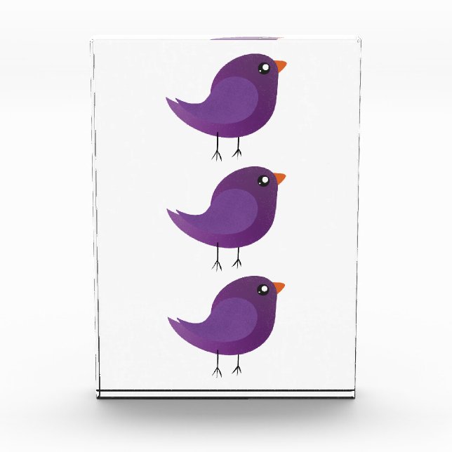 Kinder niedliche Birke Fotoblock (Vorderseite)
