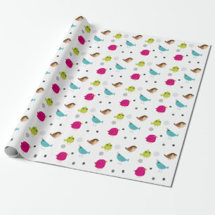 Kinder niedliche Birke Geschenkpapier