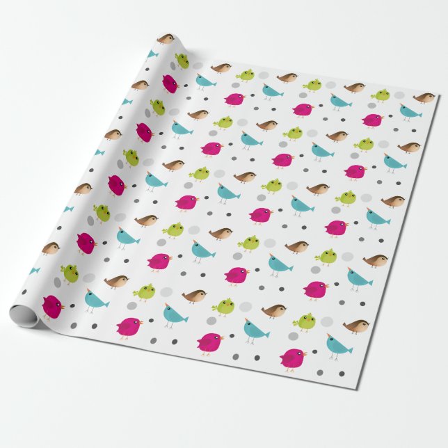 Kinder niedliche Birke Geschenkpapier (Ungerollt)