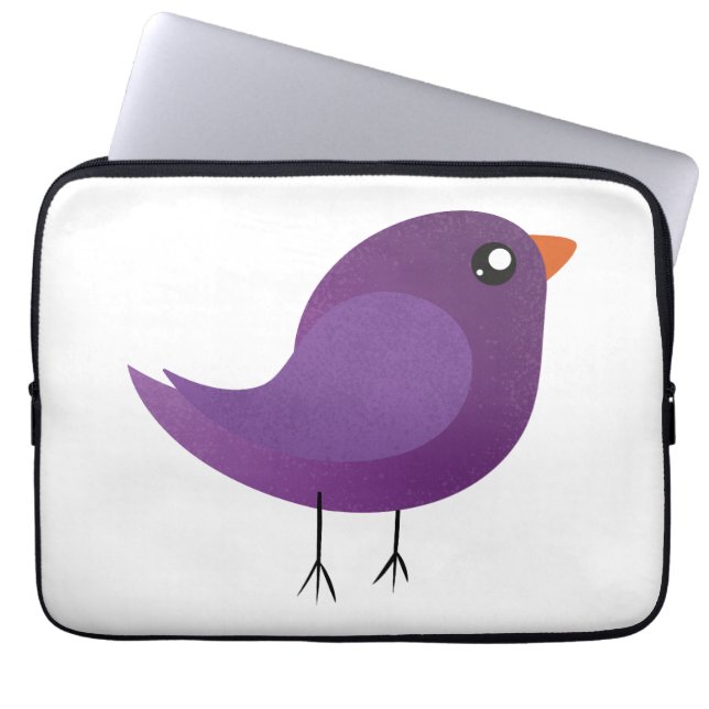 Kinder niedliche Birke Laptopschutzhülle (Vorderseite)