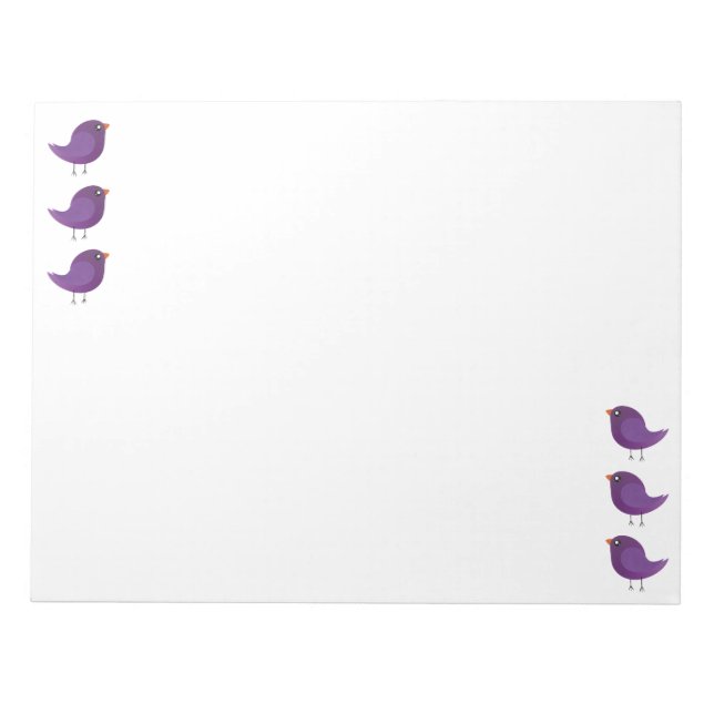 Kinder niedliche Birke Notizblock (Vorderseite)