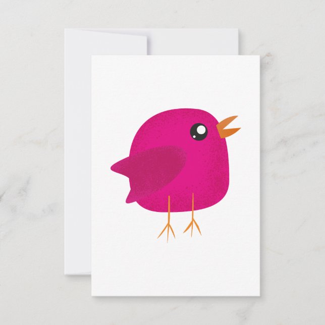 Kinder niedliche Birke RSVP Karte (Vorderseite)