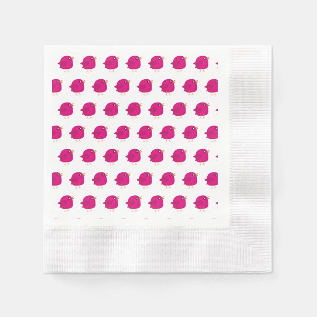 Kinder niedliche Birke Serviette (Vorderseite)