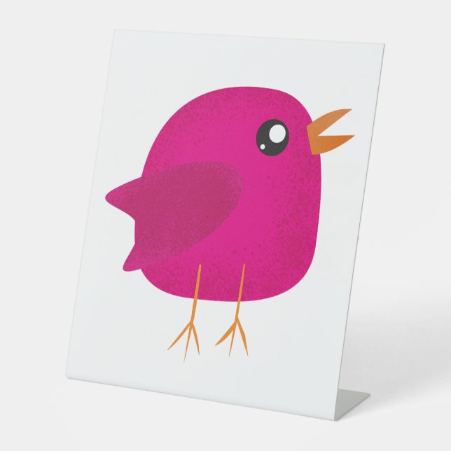 Kinder niedliche Birke Sockelschild (Vorderseite)