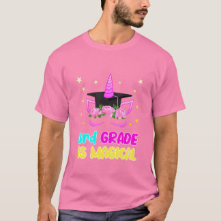 Kinder Niedliche Jungen der dritten Klasse Einhorn T-Shirt