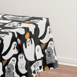 Kinder Niedliche weiße Geister Halloween-Party Gem Tischdecke