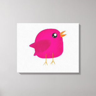 Kinder niedlicher Vogel Leinwanddruck