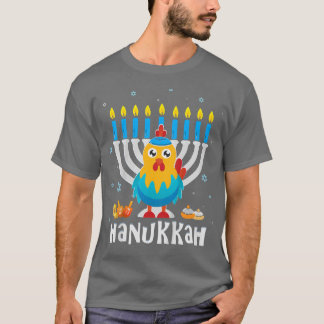 Kinder Niedliches jüdisches Hühnchen Hanukkah Paja T-Shirt