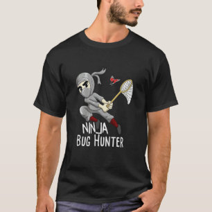 Kinder-Ninja-Käferjäger Insektenfänger Entomologe T-Shirt
