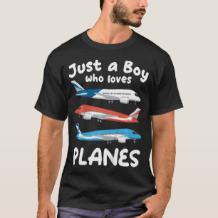 Kinder nur ein Junge, der Flugzeuge Kleinkind Kind T-Shirt