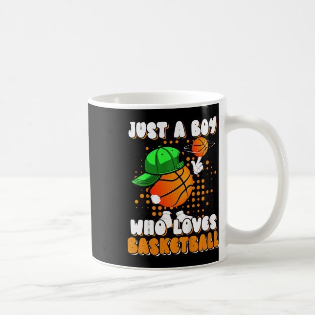 Kinder nur ein Junge, der Lieben Bysketbyll Player Kaffeetasse (Rechts)