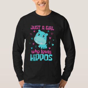 Kinder nur ein Mädchen, das Hippos Hippo Kinderwag T-Shirt