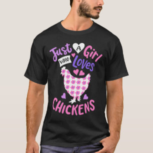 Kinder nur ein Mädchen, das Hühner Liebe Hen Lo T-Shirt