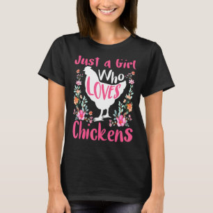 Kinder nur ein Mädchen, das Hühner Liebe Hen Lo T-Shirt