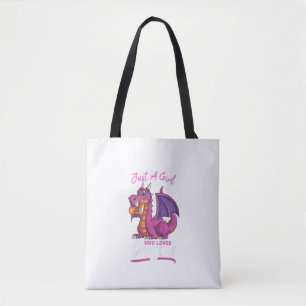 Kinder nur ein Mädchen, das Lieben Dragons Funny D Tasche