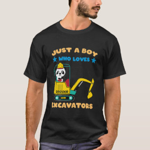 Kinder nur einen Jungen, der Bagger Liebe T-Shirt