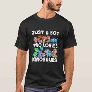 Kinder nur einen Jungen, der Dinosaurier Liebe. Fu T-Shirt