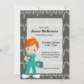 Kinder Nurse Einladung