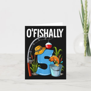 Kinder O'fishalhalle 5 Jahre alt 5. Geburtstag Ang Karte
