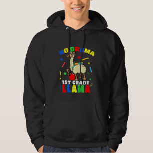 Kinder ohne Drama 1. Klasse Lama zurück zur Schulk Hoodie