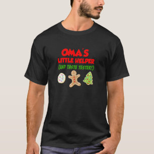 Kinder Omas Kleiner Helfer Weihnachtsplätzchen Bac T-Shirt