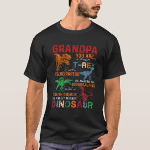 Kinder Opa, du bist mein liebster Dinosaurier-Vate T-Shirt