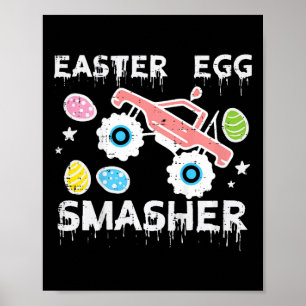 Kinder Ostereier-Zerstörer Monster Truck Kleinkind Poster