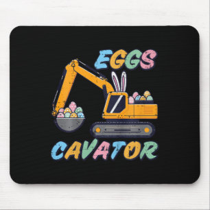 Kinder Ostern Bagger Eier Cavator Bau Bo Mousepad