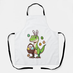 Kinder Ostern Dinosaurier Trex Ei Jagd Jungen Kind Schürze