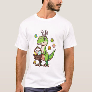 Kinder Ostern Dinosaurier Trex Ei Jagd Jungen Kind T-Shirt