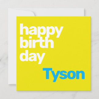 Kinder Party gelb minimale Einladung