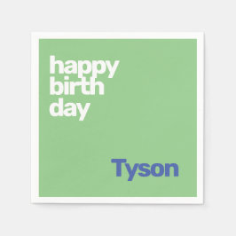 Kinder Party Serviette Glückwunsch Geburtstag ganz