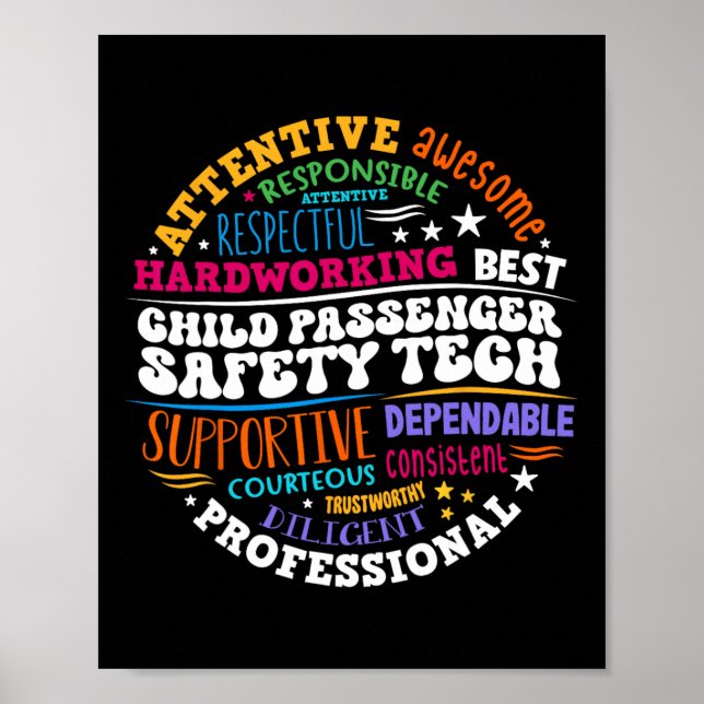 Kinder Penger Sicherheitstechniker  Poster (Vorne)