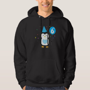 Kinder Penguin Ballon 6. Geburtstagsparty Wild Hoodie