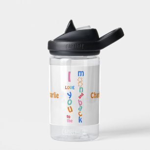 Kinder Personalisiert, ich Liebe DICH zum Mond und Trinkflasche