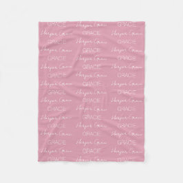 Kinder Personalisiert Name Fleece Blanket