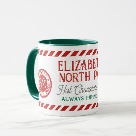Kinder Personalisiert Nordpol Tasse mit heißer Sch